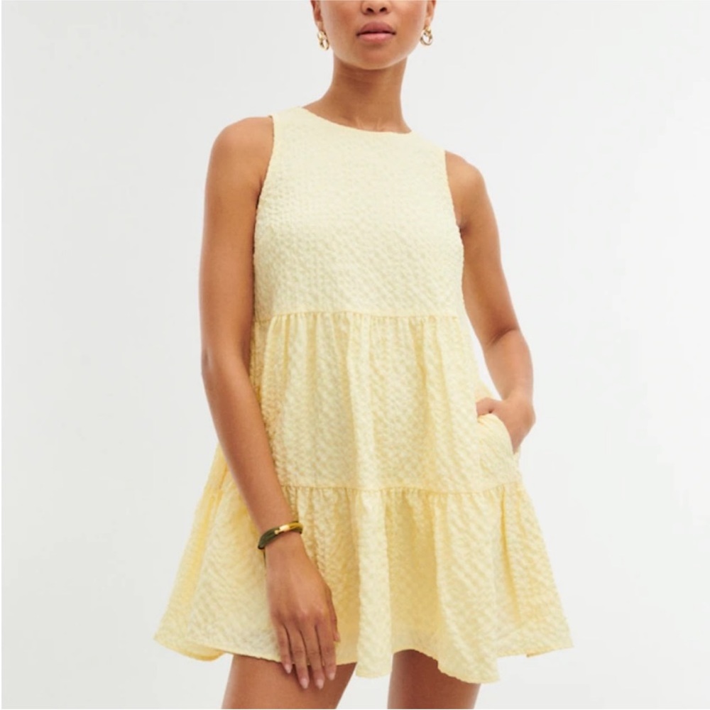 NWOT Abercrombie Seersucker Trapeze Mini Dress